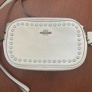 Coach light blue crossbody/wristlet